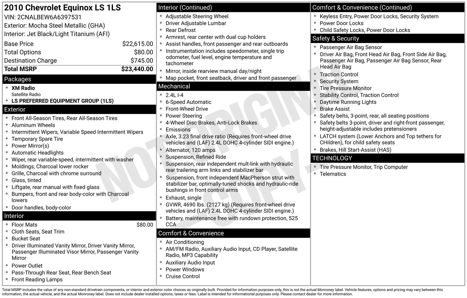 Thumbnail: 2010 Chevrolet Equinox - 7
