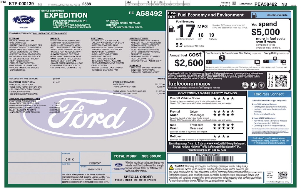 Used 2023 Ford Expedition Timberline SUV