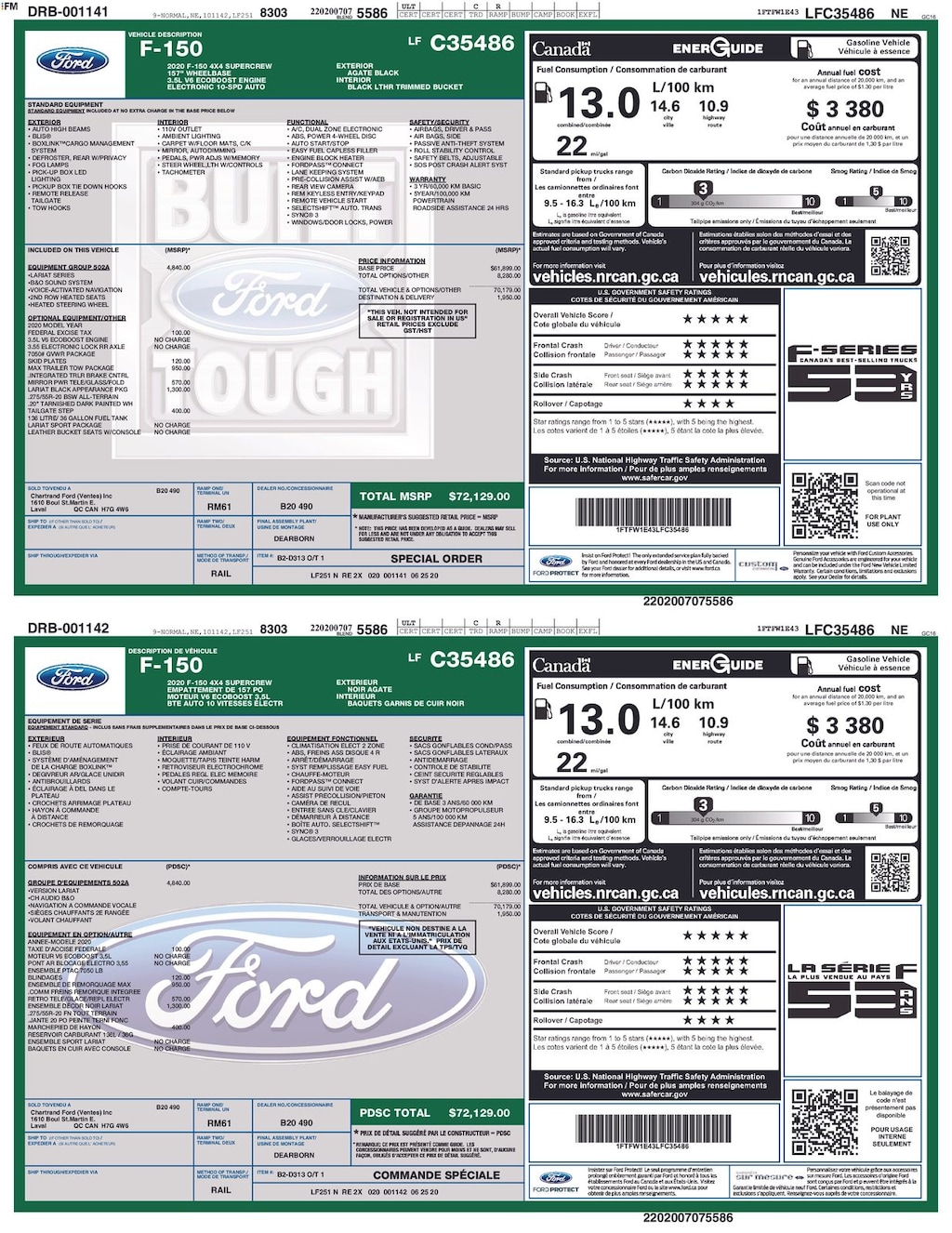 Certified 2020 Ford F-150 Lariat Truck