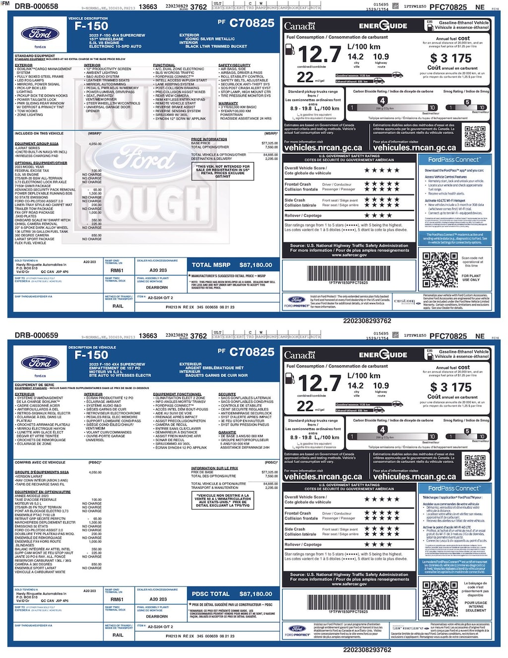 Certified 2023 Ford F-150 Lariat Truck