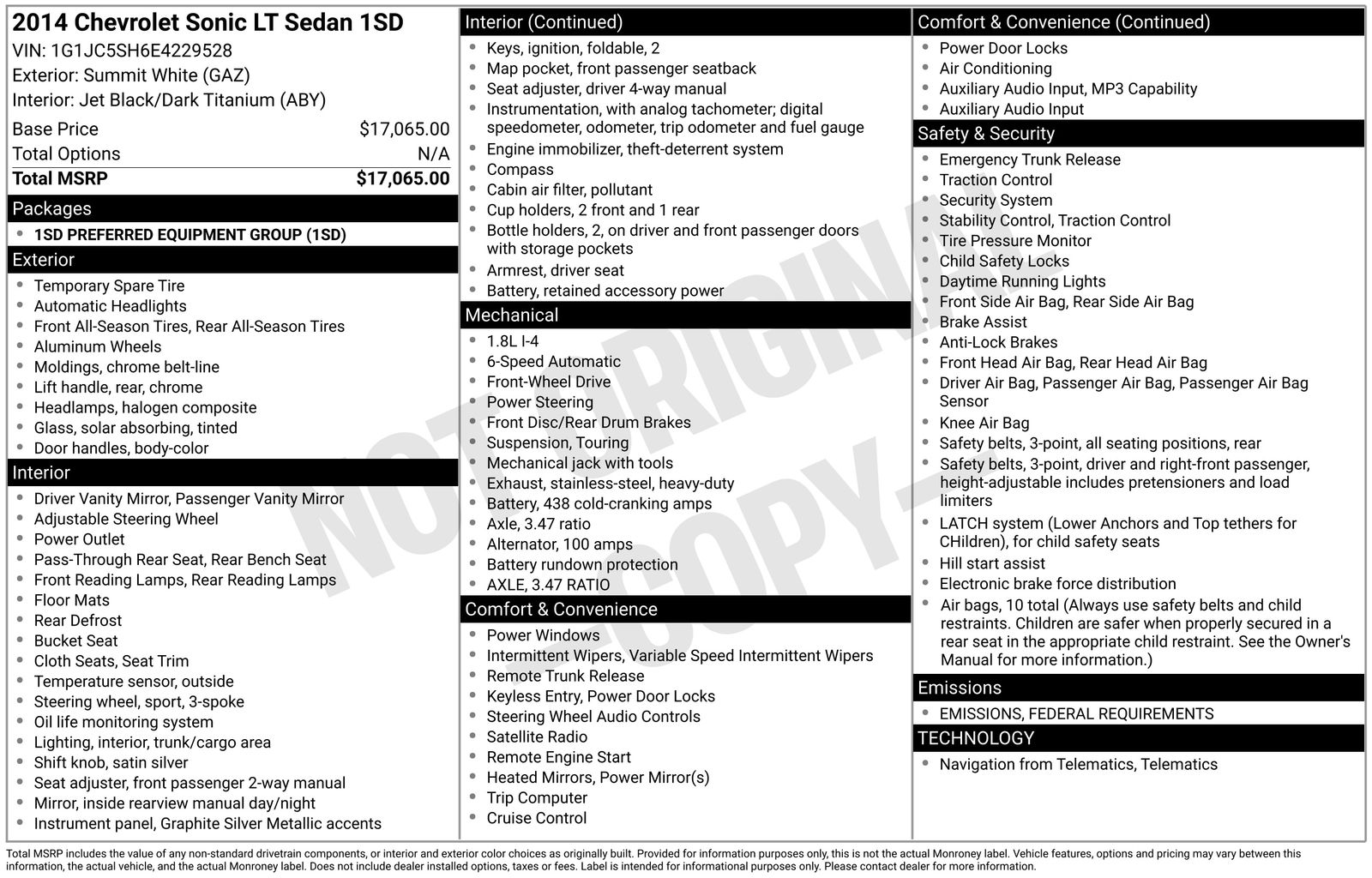 Thumbnail: 2014 Chevrolet Sonic - 4
