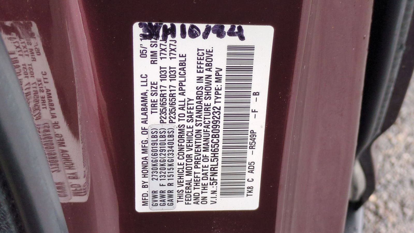 Thumbnail: 2012 Honda Odyssey - 34