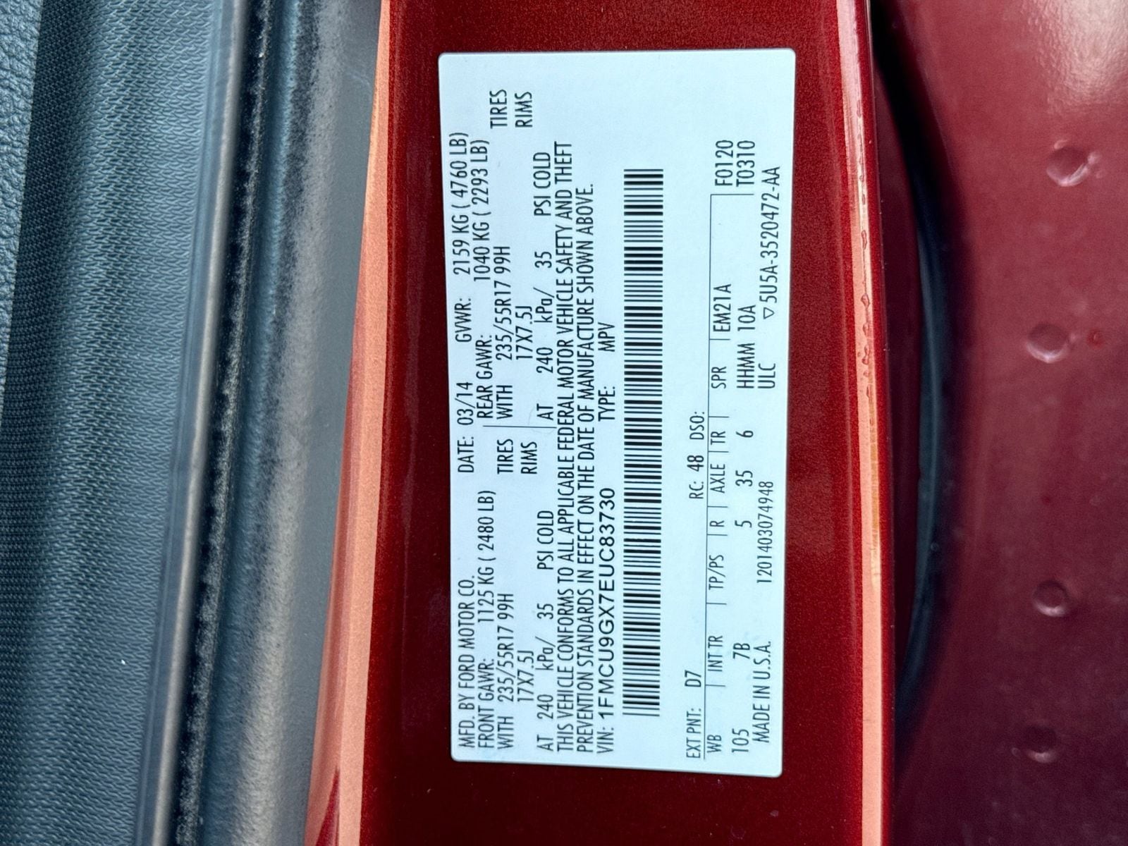 Thumbnail: 2014 Ford Escape - 36