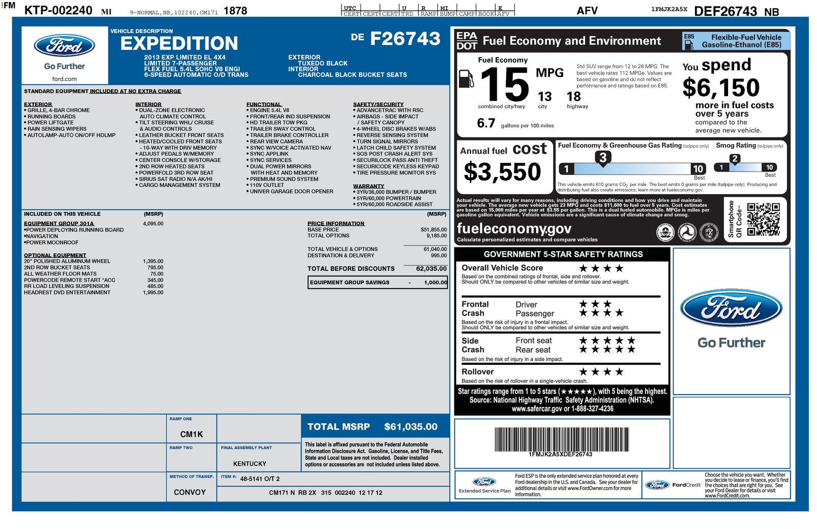 Thumbnail: 2013 Ford Expedition EL - 7