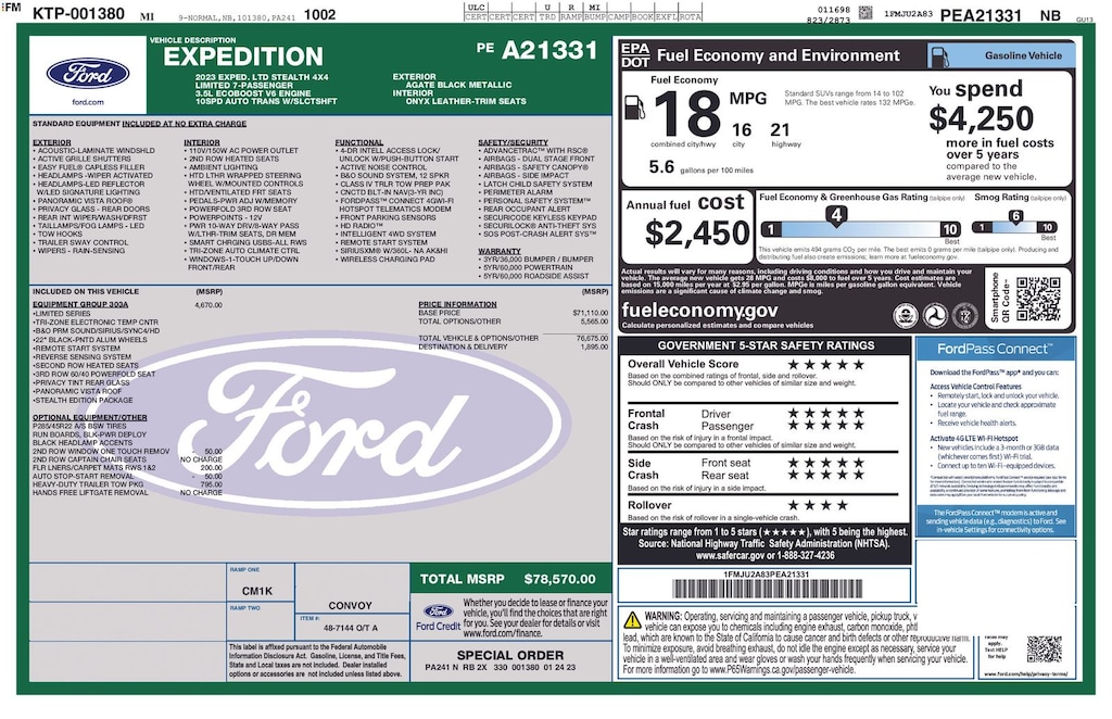 Used 2023 Ford Expedition Limited SUV
