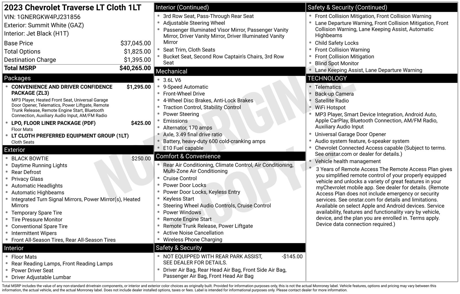 Certified 2023 Chevrolet Traverse LT SUV