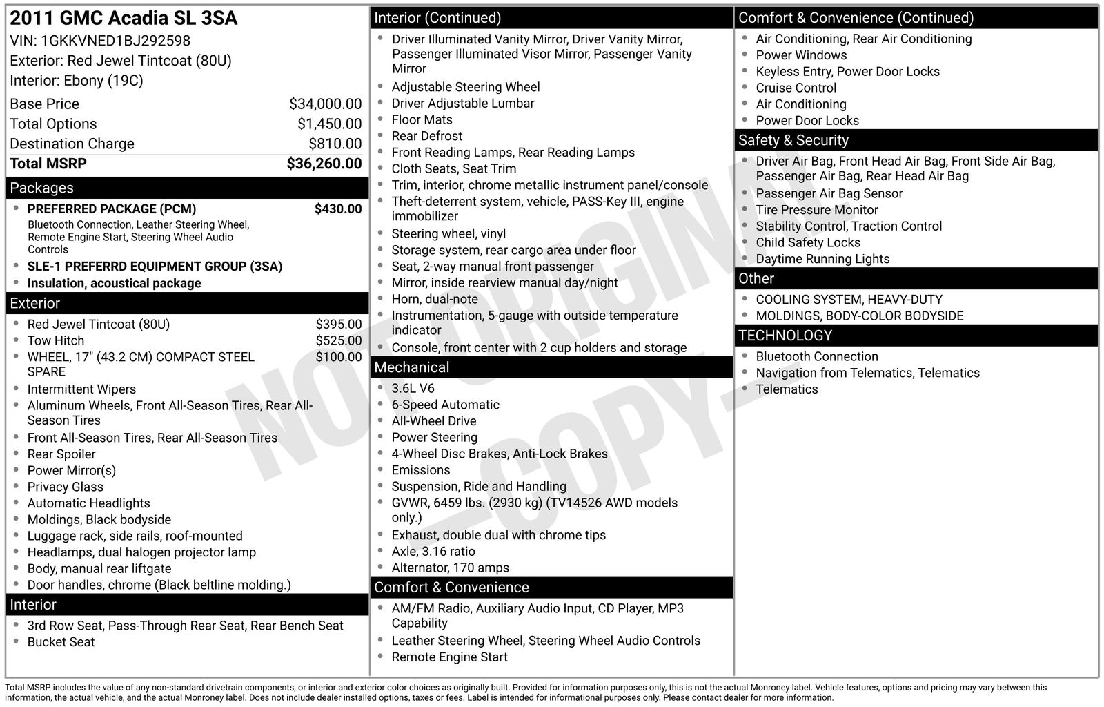 Thumbnail: 2011 GMC Acadia - 8