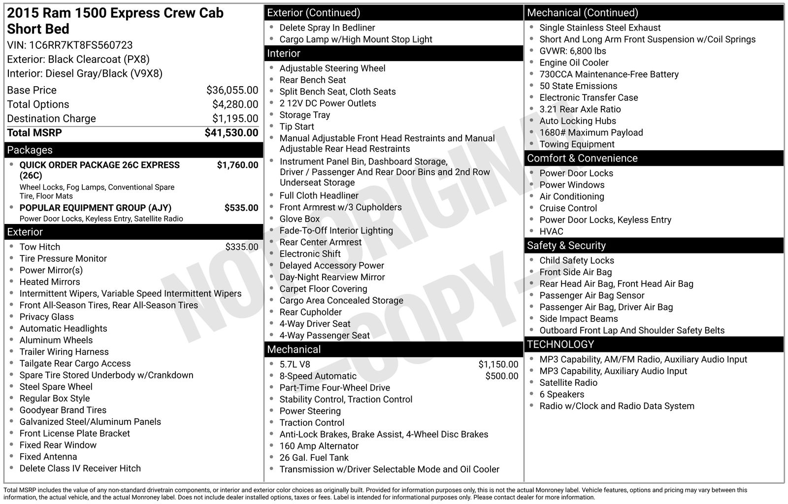 Thumbnail: 2015 RAM 1500 - 8