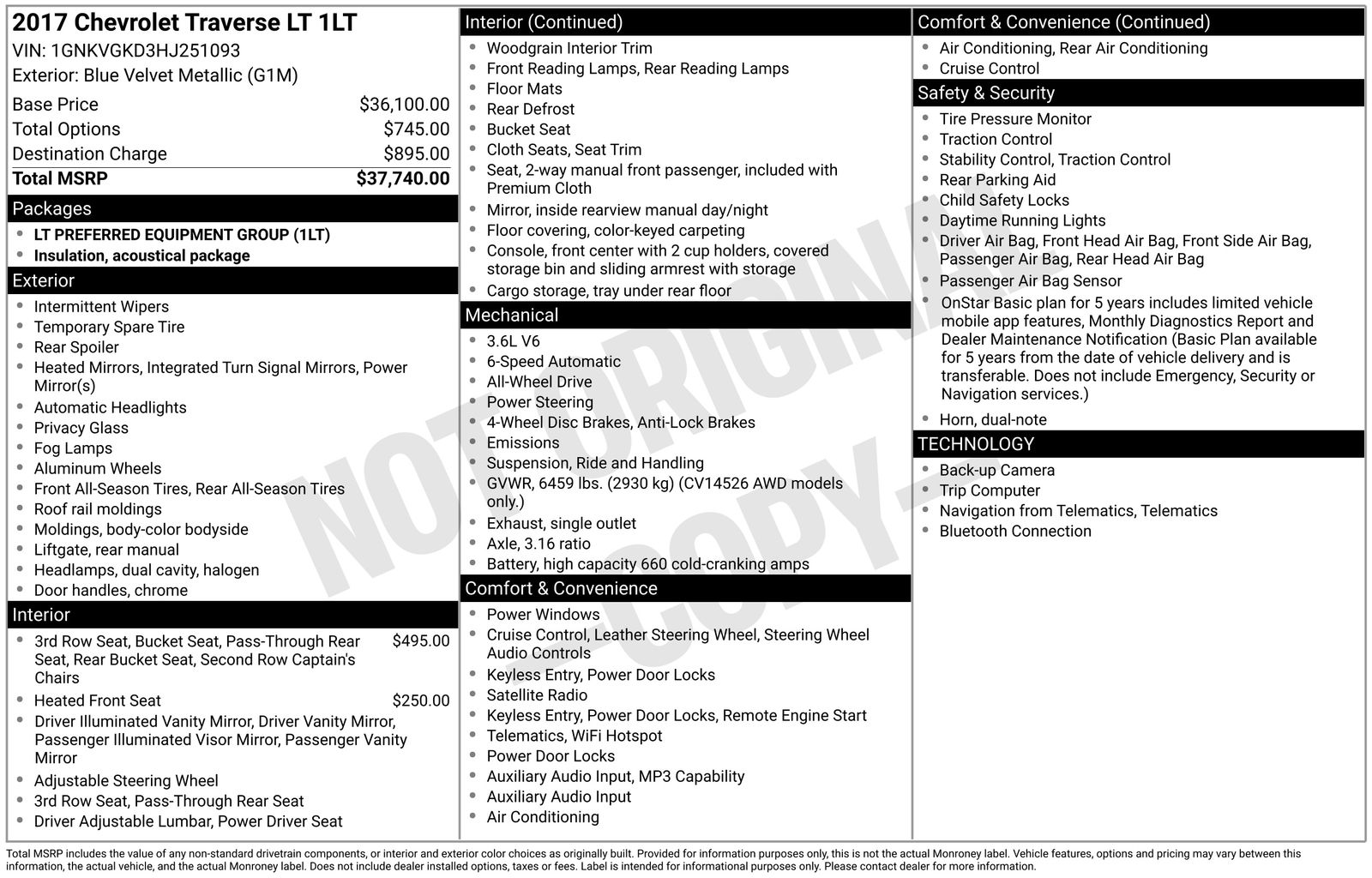 Thumbnail: 2017 Chevrolet Traverse - 4