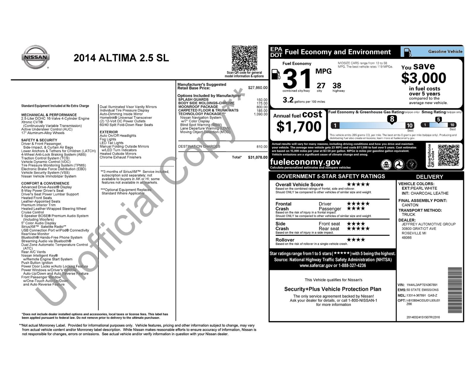 Thumbnail: 2014 Nissan Altima - 4