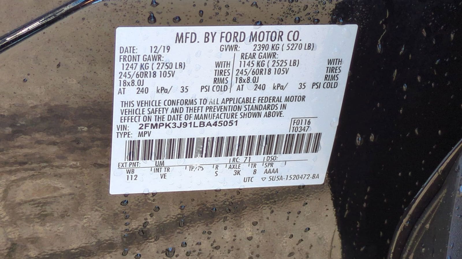 Thumbnail: 2020 Ford Edge - 12