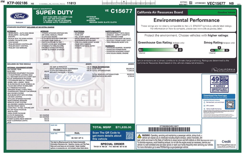 New 2027 Ford F-250SD XLT Truck