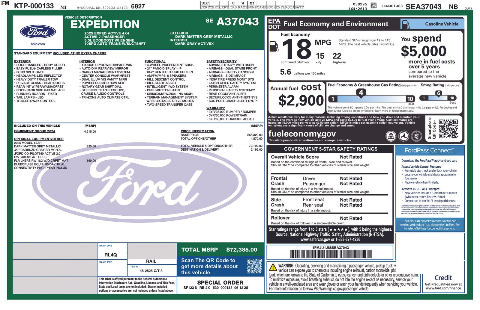 Thumbnail: 2025 Ford Expedition - 5