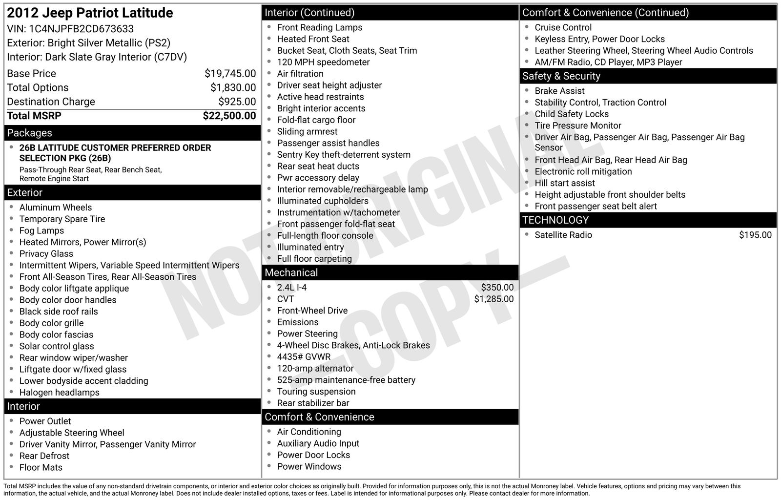 Thumbnail: 2012 Jeep Patriot - 8