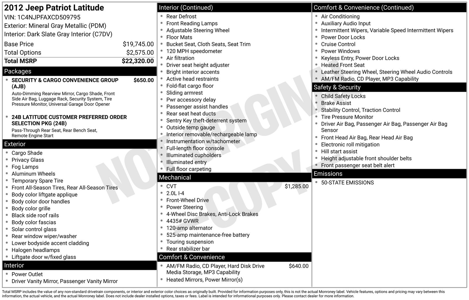 Thumbnail: 2012 Jeep Patriot - 7