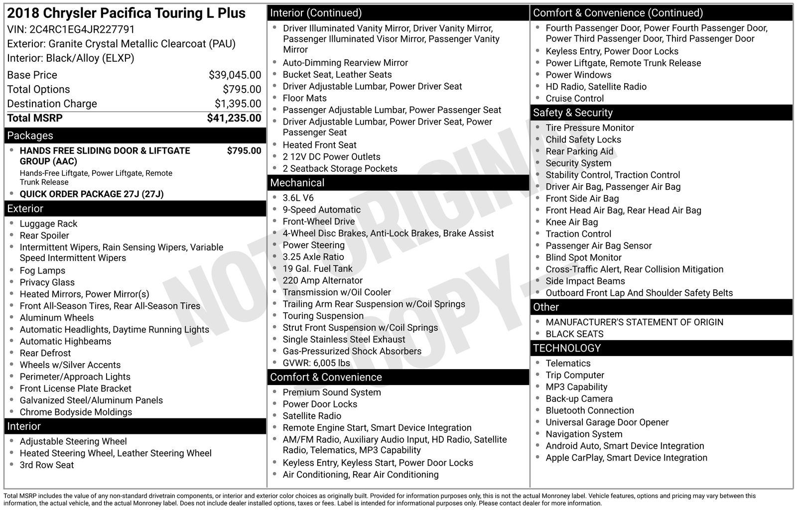 Thumbnail: 2018 Chrysler Pacifica - 4