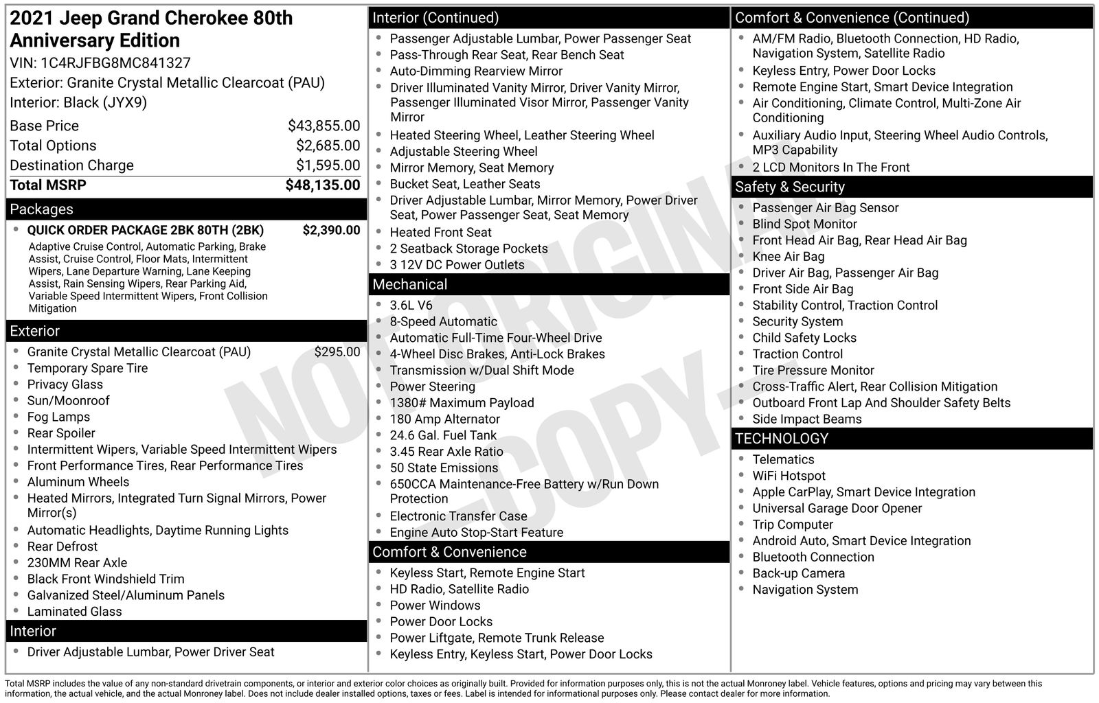 Thumbnail: 2021 Jeep Grand Cherokee - 4