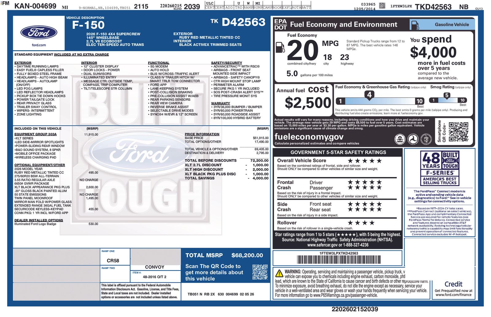 2026 Ford F-150 XLT 4x4 SuperCrew 5-1/2 Box's photo