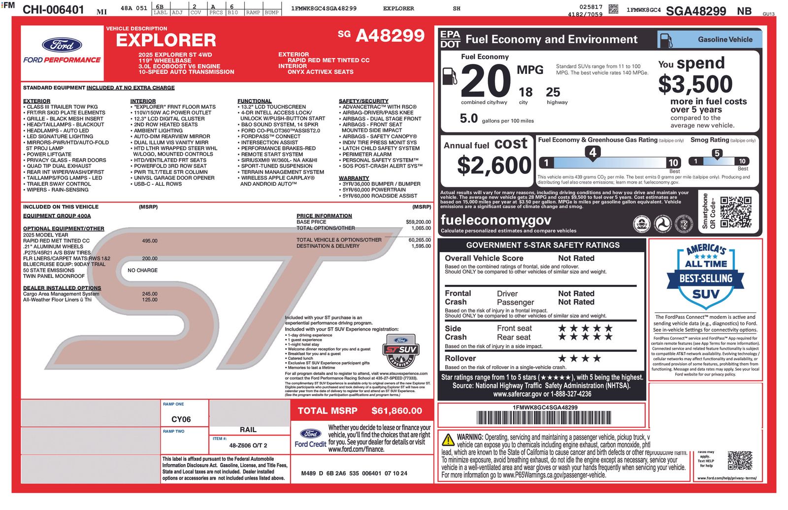 2025 Ford Explorer ST 5
