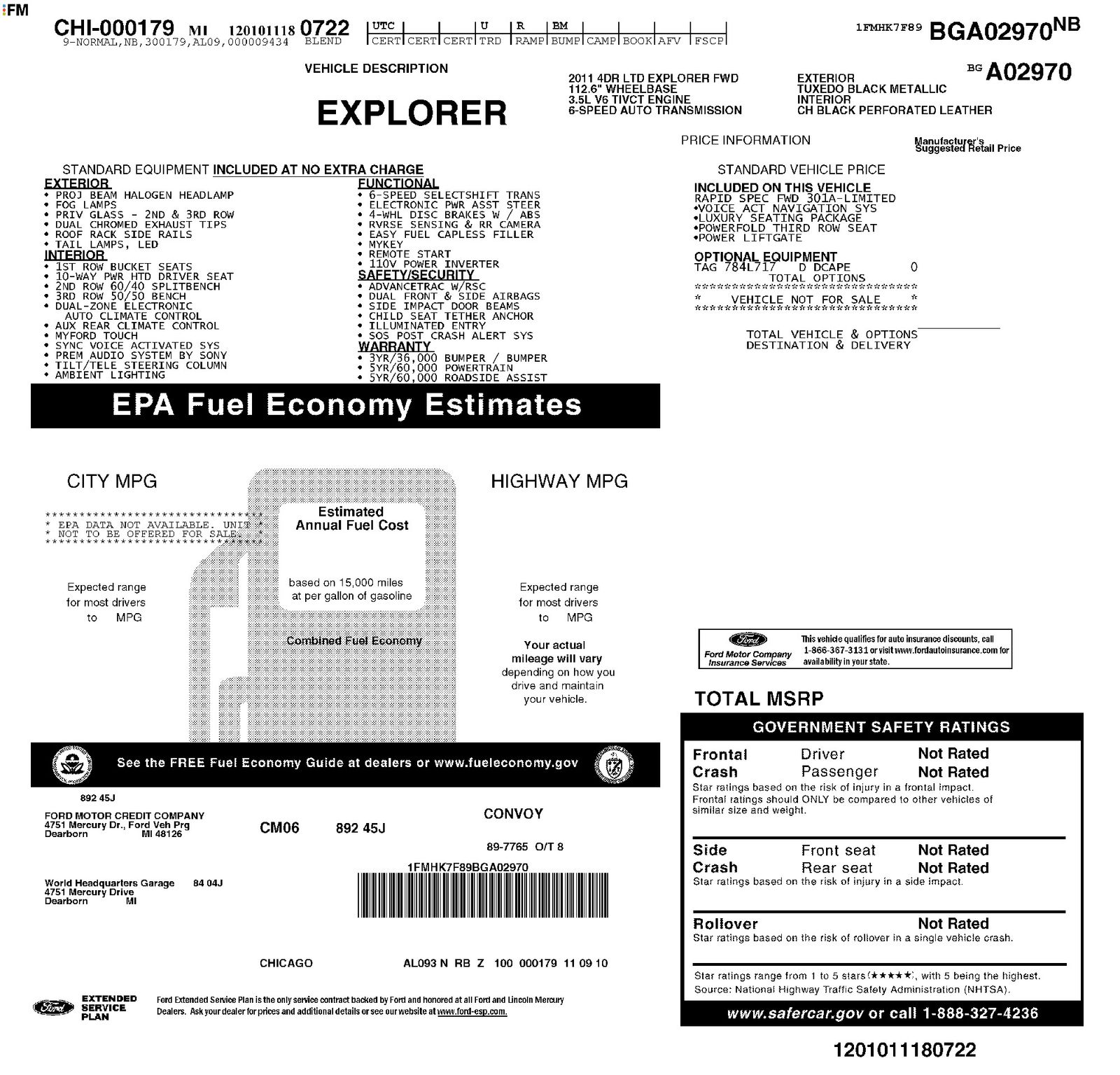 Thumbnail: 2011 Ford Explorer - 8