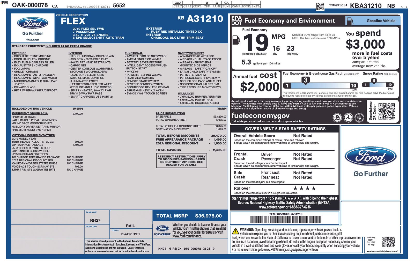 Thumbnail: 2019 Ford Flex - 4