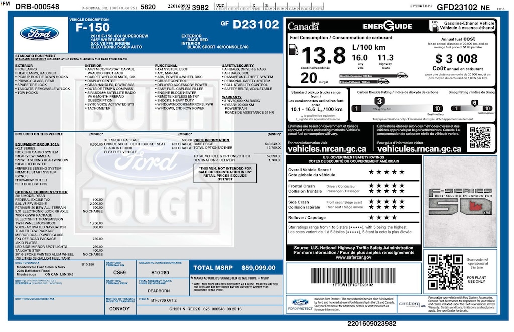 Used 2016 Ford F-150 XLT Truck