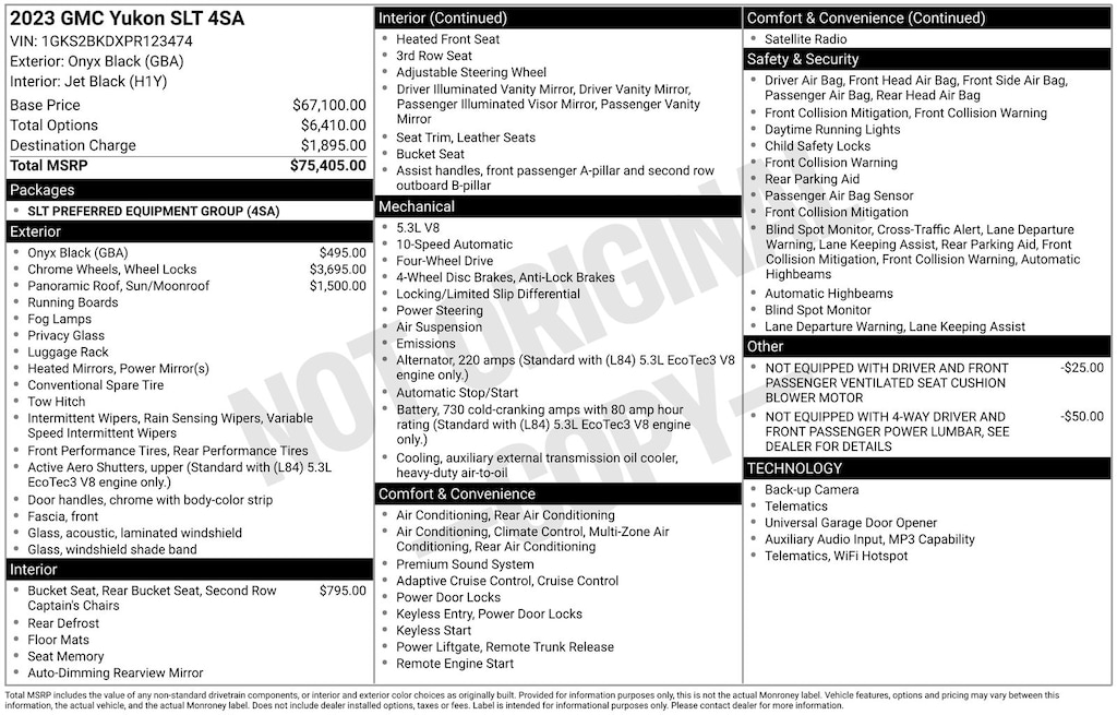 Used 2023 GMC Yukon SLT SUV