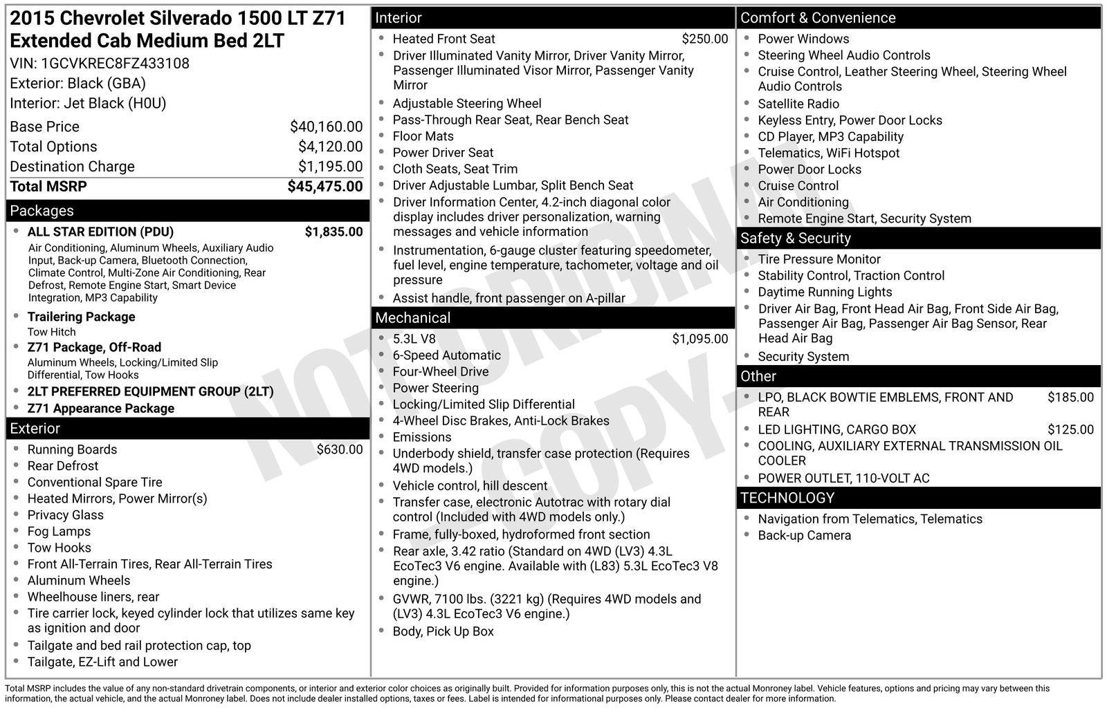 Thumbnail: 2015 Chevrolet Silverado 1500 - 8