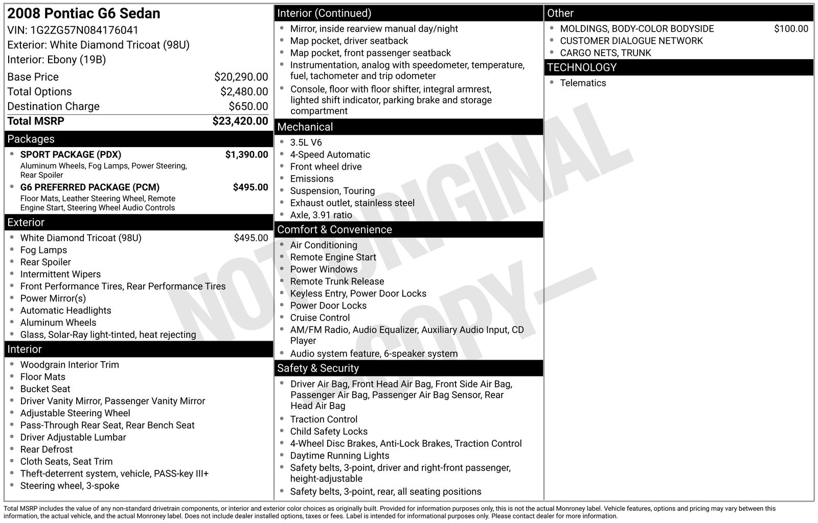 Thumbnail: 2008 Pontiac G6 - 8