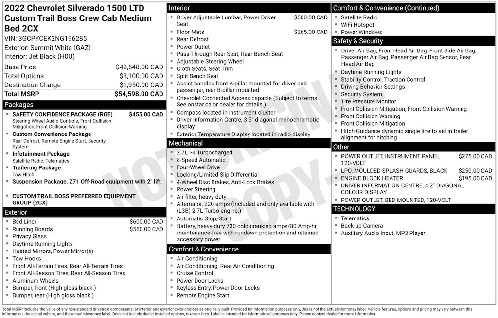 Certified 2022 Chevrolet Silverado 1500 LTD Custom Trail Boss Truck