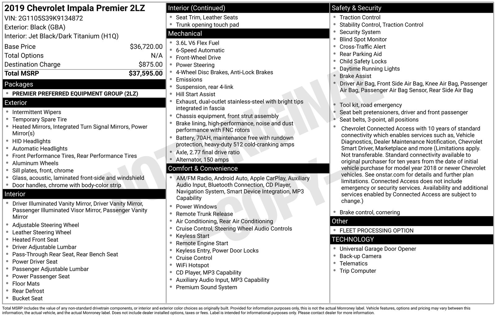 Thumbnail: 2019 Chevrolet Impala - 4