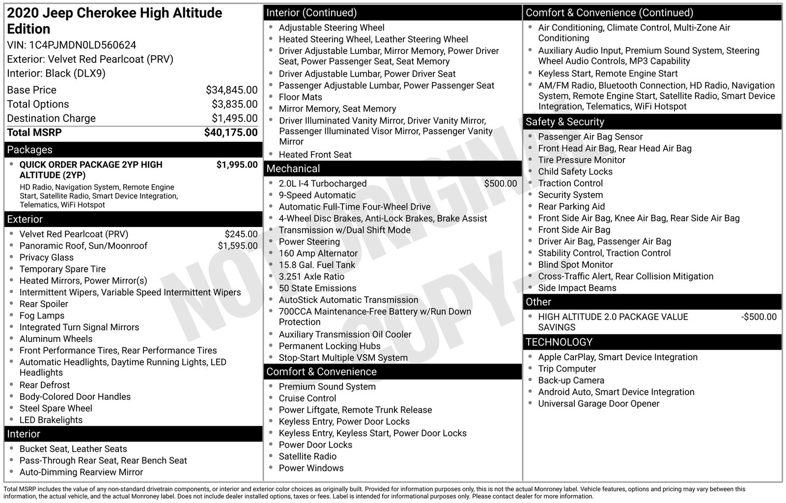 Thumbnail: 2020 Jeep Cherokee - 4