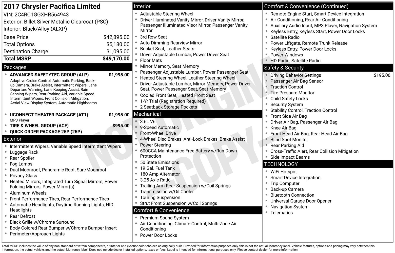 Thumbnail: 2017 Chrysler Pacifica - 4
