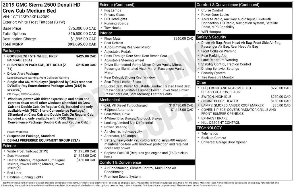 Used 2019 GMC Sierra 2500HD Denali Truck