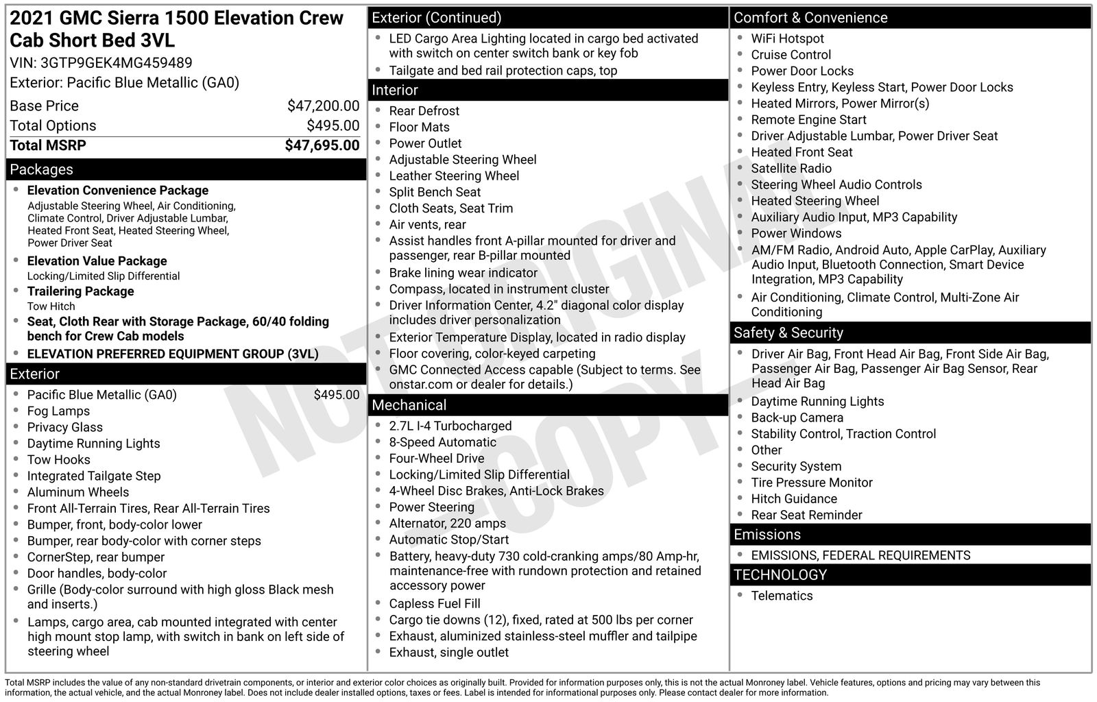 Thumbnail: 2021 GMC Sierra 1500 - 4