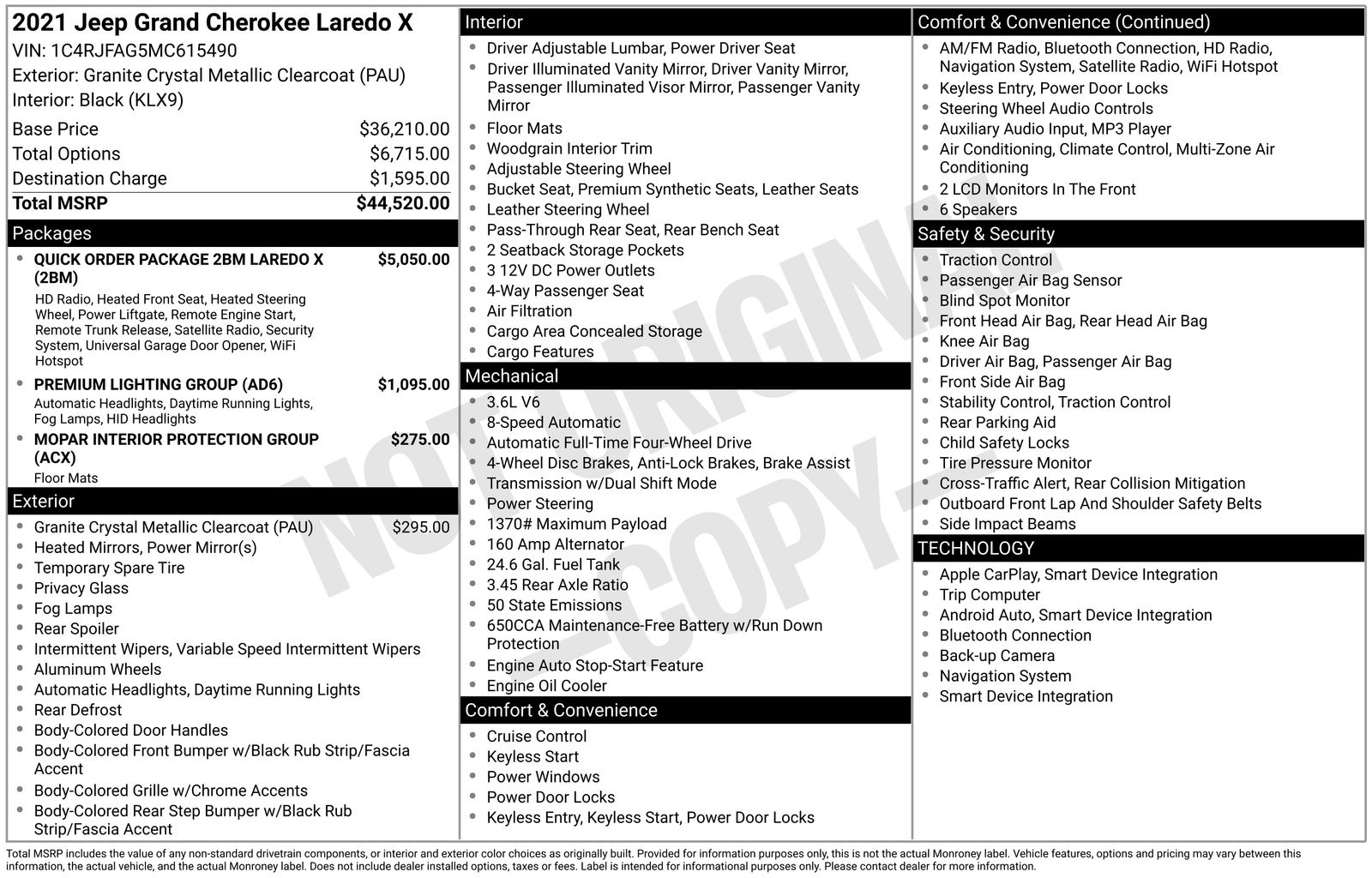 Thumbnail: 2021 Jeep Grand Cherokee - 4