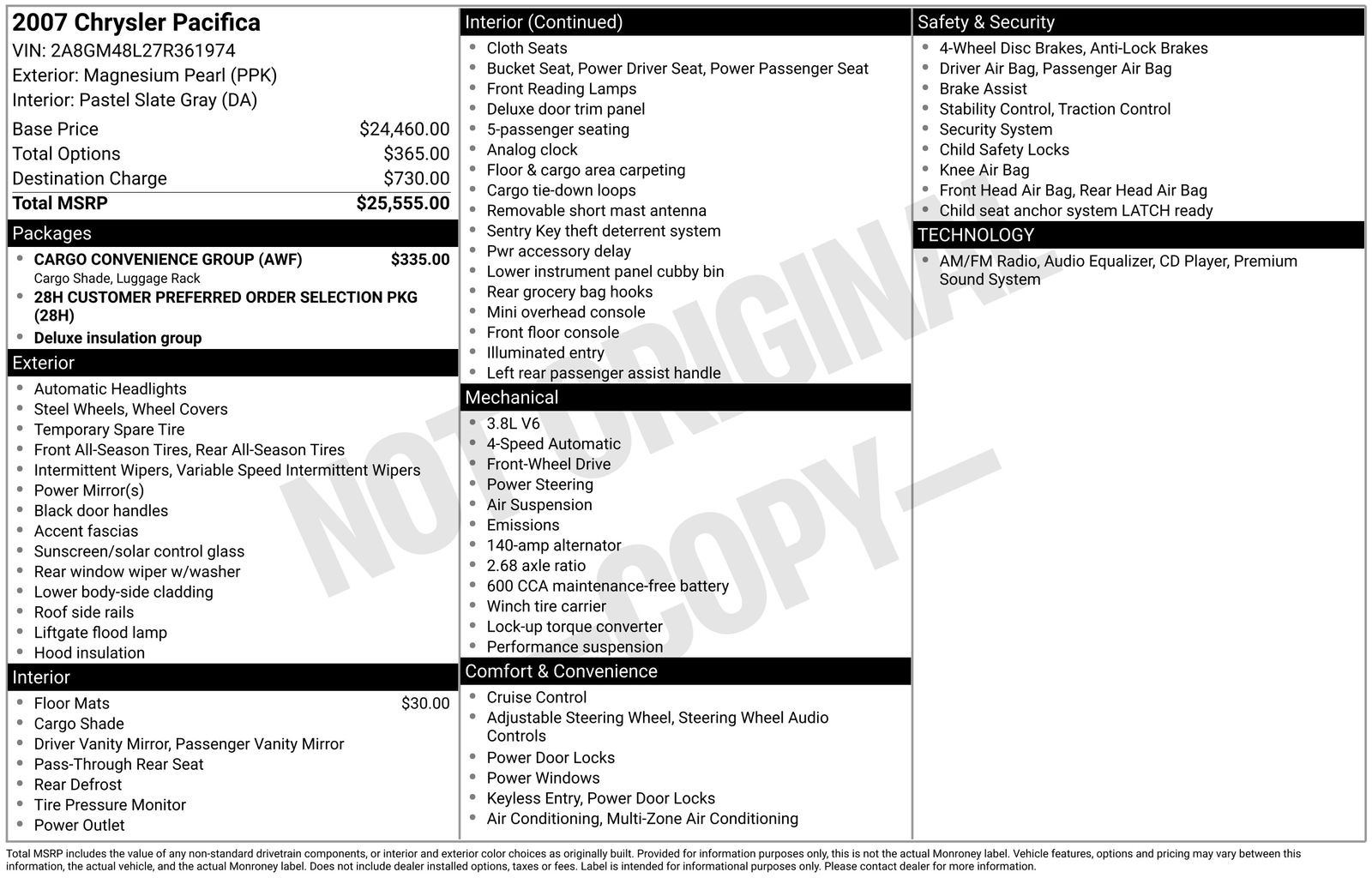 Thumbnail: 2007 Chrysler Pacifica - 7