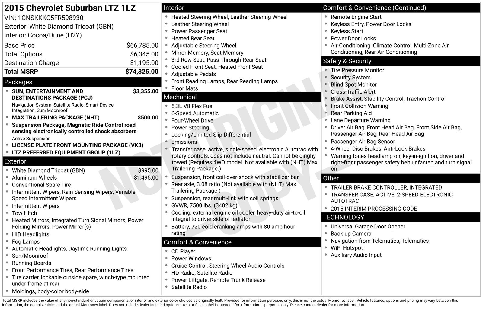 Thumbnail: 2015 Chevrolet Suburban - 4