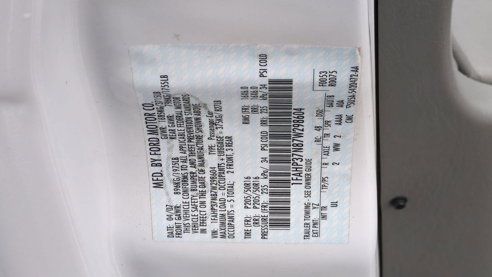 Thumbnail: 2007 Ford Focus - 36