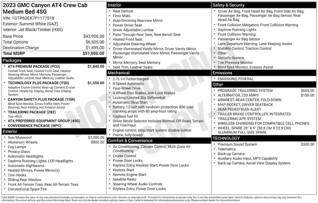 Used 2023 GMC Canyon AT4 Truck