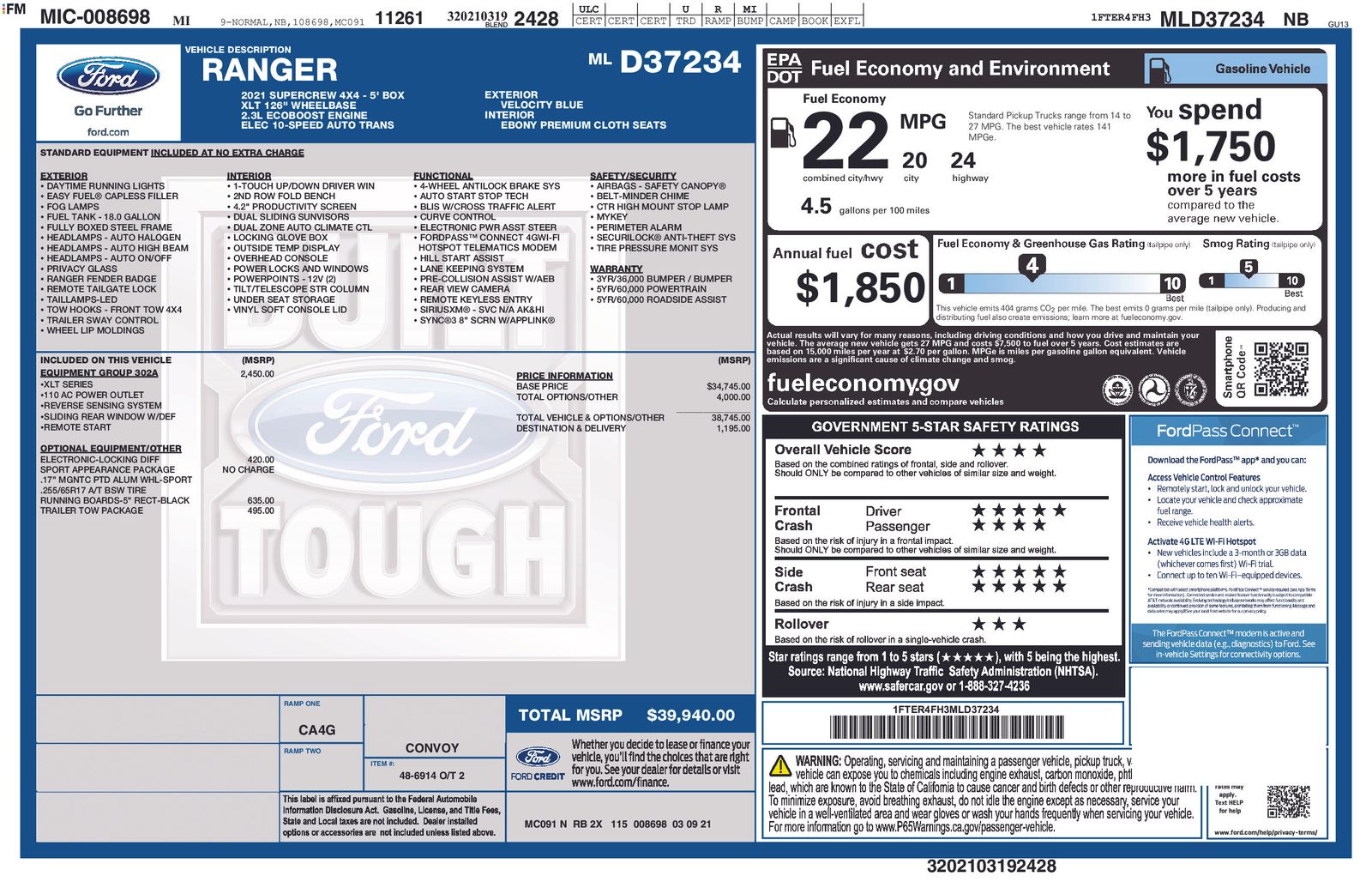 Thumbnail: 2021 Ford Ranger - 4