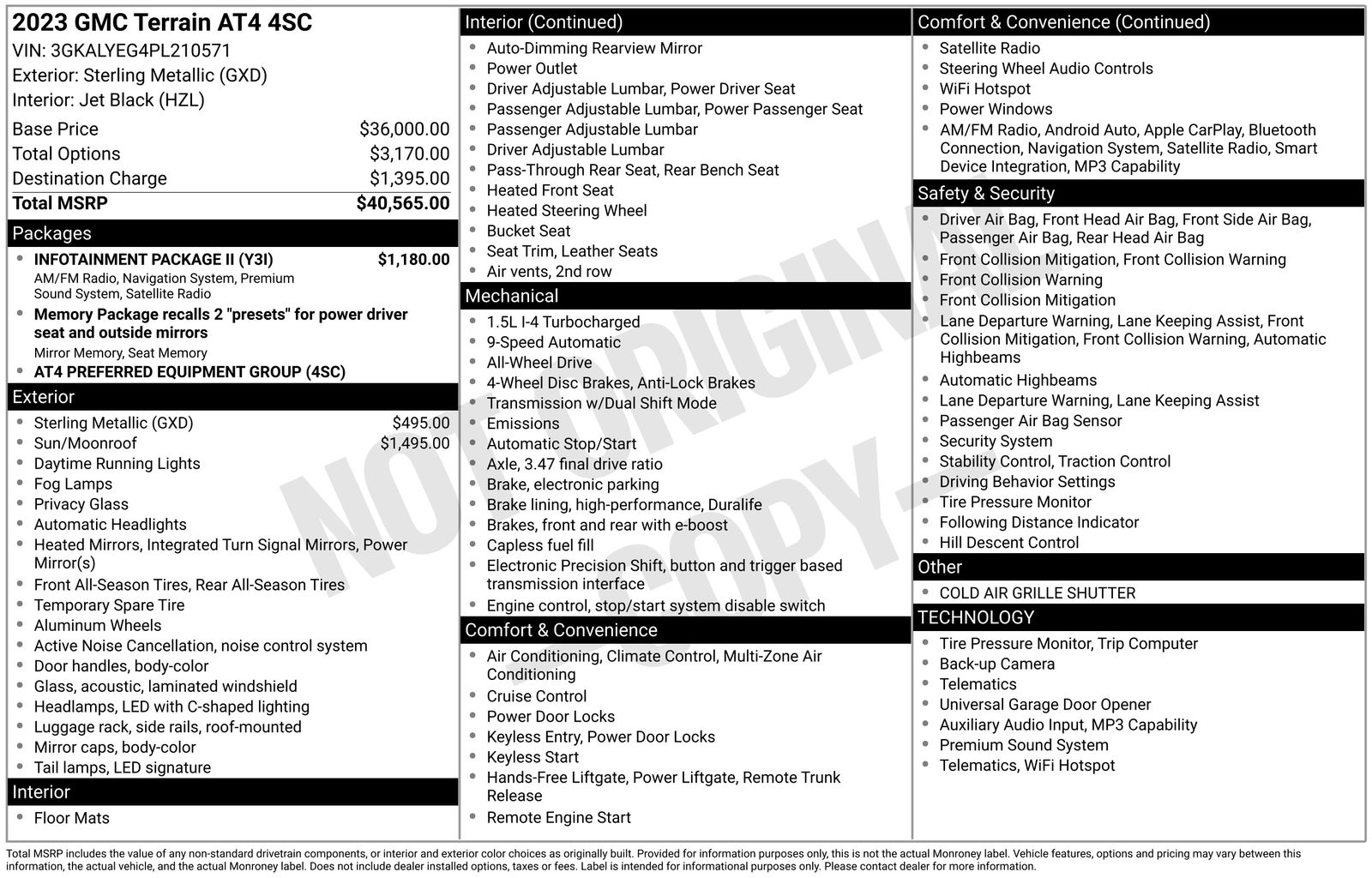 Thumbnail: 2023 GMC Terrain - 4