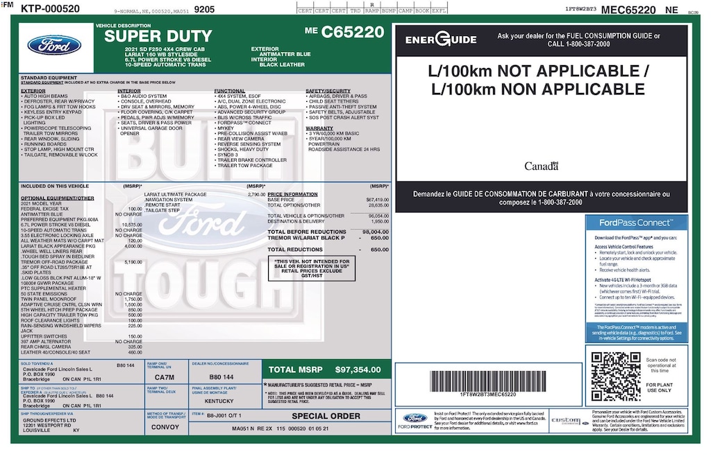 Used 2021 Ford F-250SD Lariat Truck