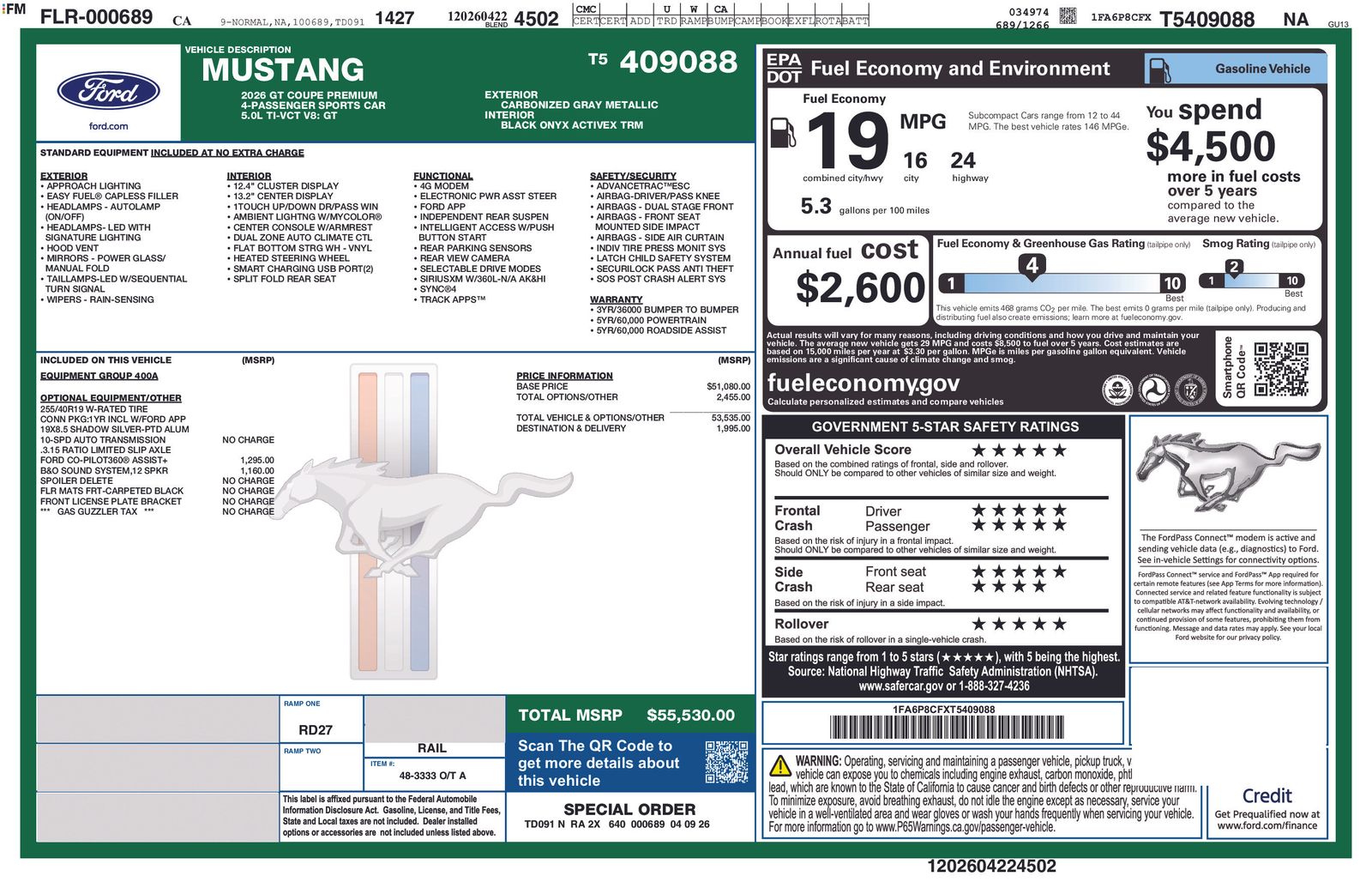 Thumbnail: 2026 Ford Mustang - 5