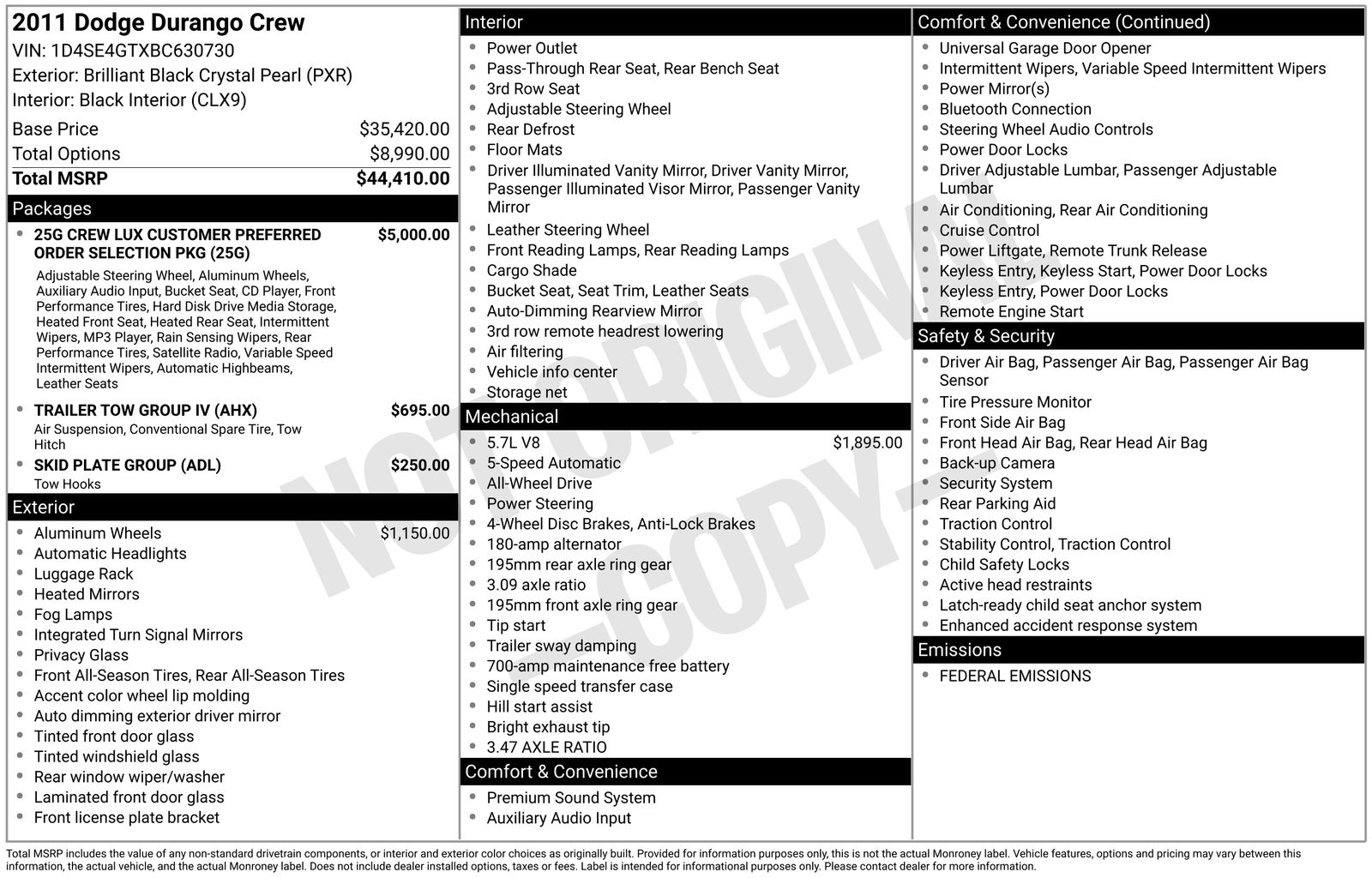 Thumbnail: 2011 Dodge Durango - 7