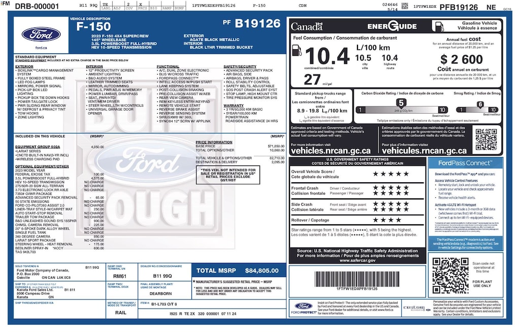 Used 2023 Ford F-150 Lariat Truck