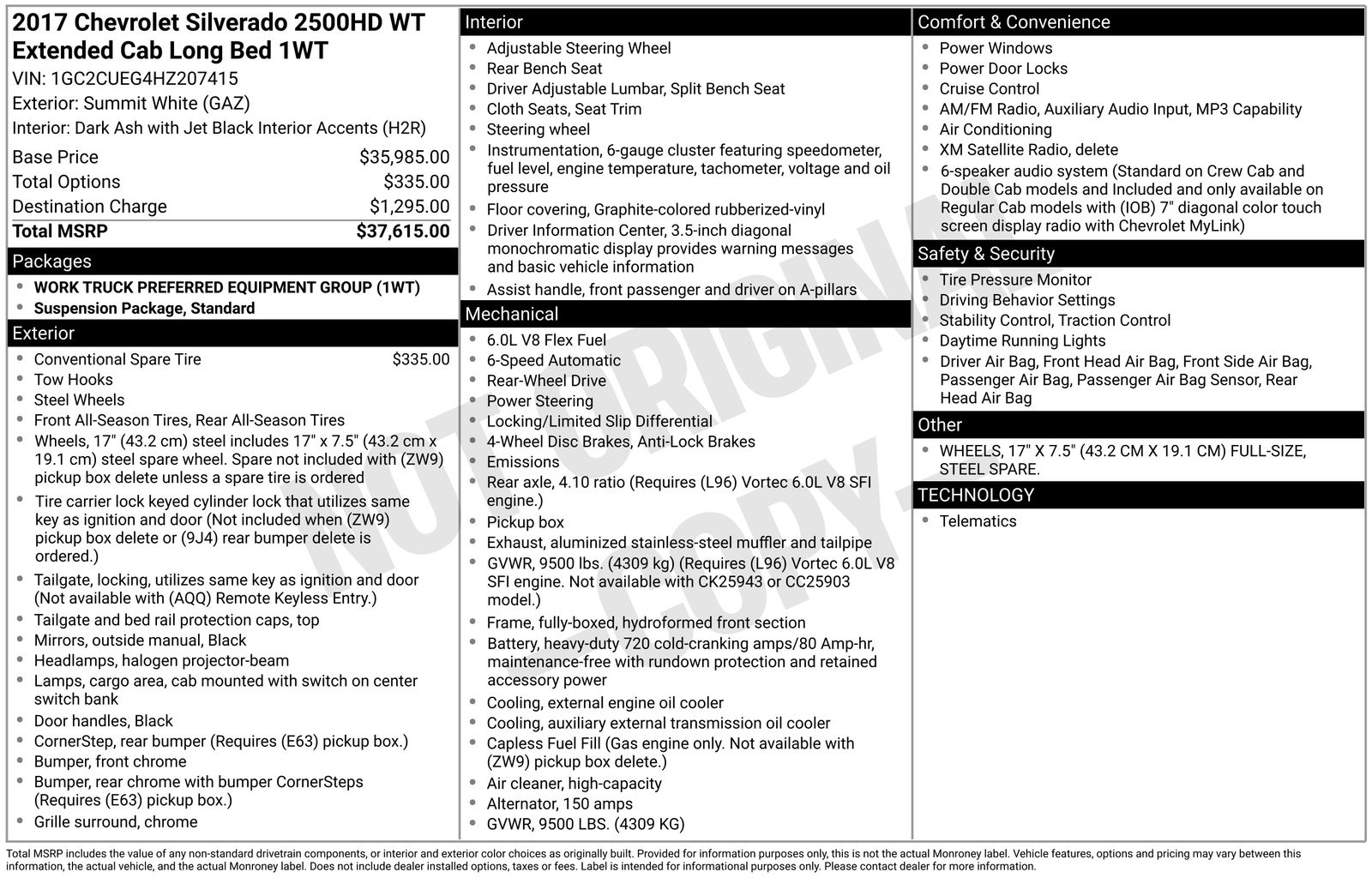 Thumbnail: 2017 Chevrolet Silverado 2500 - 4