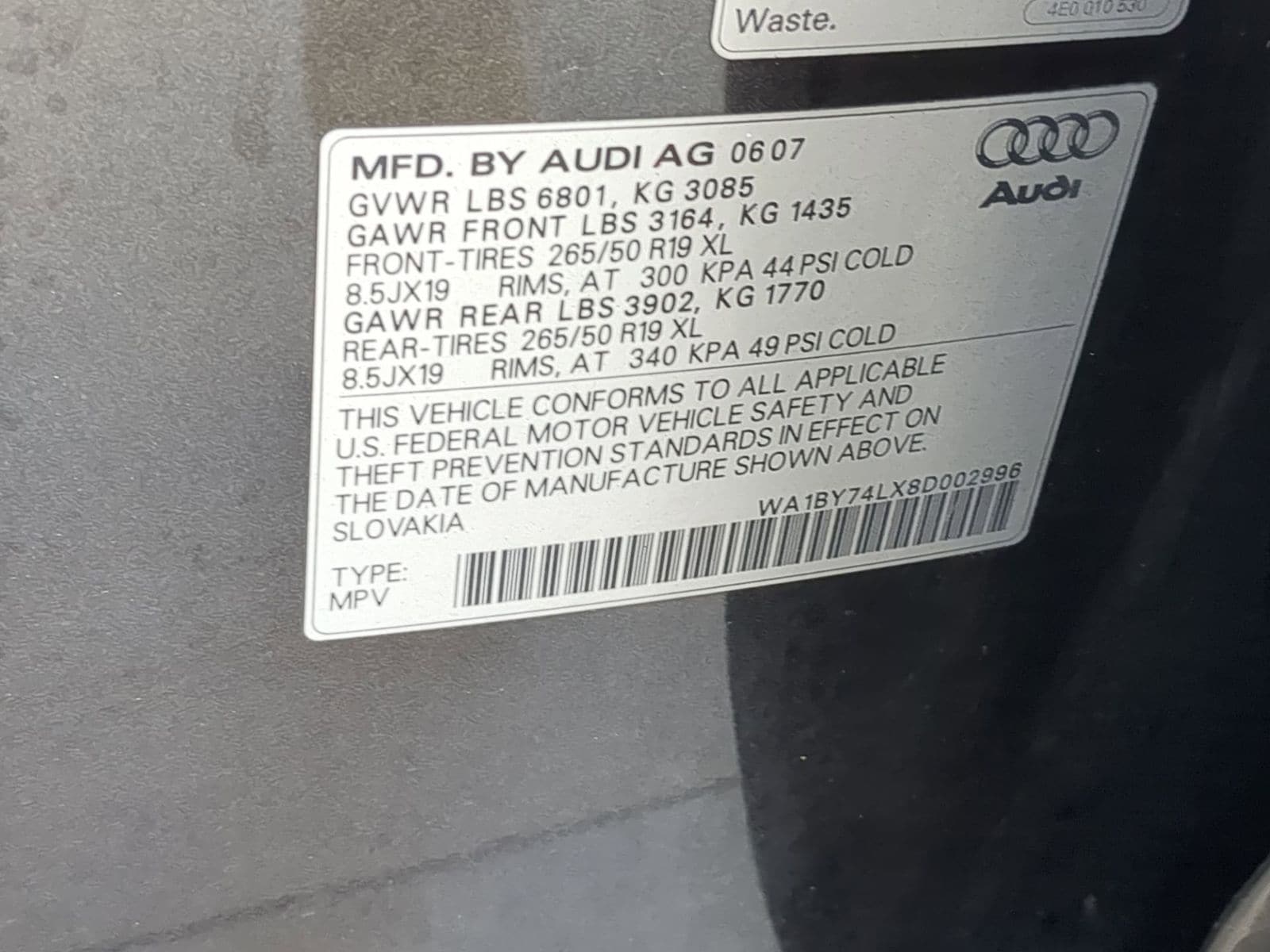 Thumbnail: 2008 Audi Q7 - 36