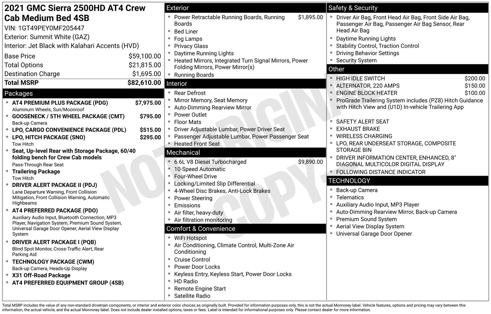 Thumbnail: 2021 GMC Sierra 2500 - 4