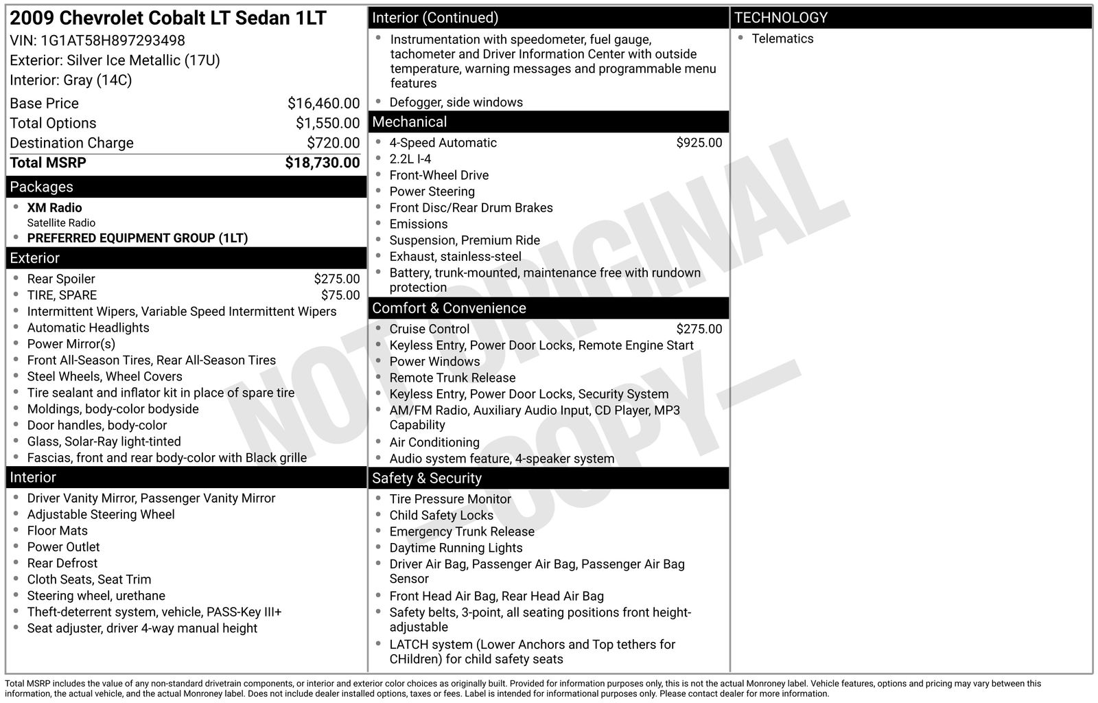 Thumbnail: 2009 Chevrolet Cobalt - 4